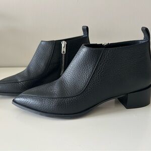 Everlane Black Boss Booties size 6
